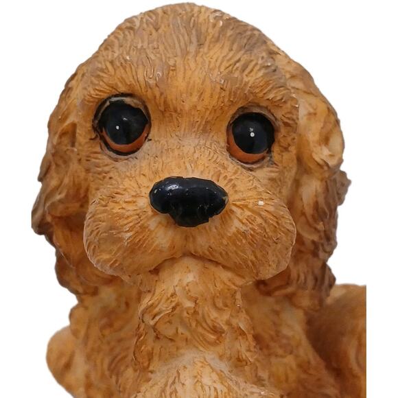 Cocker Spaniel Music Box Mother Dog Puppies Puppy Love Realistic Figurine Works - Picture 11 of 16